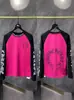 Camiseta de manga longa raglan com combinação de cores clássica 24SS CH para casais transfronteiriça