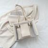 Bolsa Grande Transparente de Gelatina Bolsa de Ombro Feminina da Moda PVC 2023 Novo Verão Explosões Bolsa Tote Impermeável