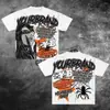 Comercio Electrónico Transfronterizo Primavera y Verano Diseño de Nicho Algodón Puro Manga Corta 2026 Nuevo Estilo Americano High Street Retro Top de Media Manga