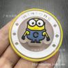 Acessórios Têxteis de Amostra em Estoque Carimbos de Borracha Iluminados Minions com Placa Redonda Divertida