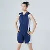 Traje de voleibol de secado rápido para hombre, traje de bádminton, chaleco, verano, venta al por mayor, compra en grupo, imprimible, número de impresión A832#