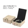 Caja de Lino con Hebilla de Madera para Pulseras, Cuentas Budistas, Caja de Embalaje para Joyería de Regalo, Caja para Pulseras de Bodhi y Madera de Agar