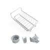Baño Ducha Baño Estante de Ducha Aluminio Espacial Barra de Ducha de Baño Bandeja Cesta de Malla para Grifo Almacenamiento
