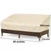 Funda impermeable para silla de mimbre de patio y balcón exterior, funda para sofá de exterior, funda protectora, funda antipolvo para conjunto de ocio, impermeable y a prueba de sol