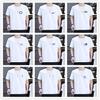 Camiseta de algodón puro de verano 2023 para hombre, marca de moda europea y americana, sencilla, holgada, de talla grande, deportiva para hombre