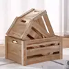Cesta de almacenamiento para decoración de exhibición de supermercado caja de almacenamiento de madera caja de madera caja con marco de madera caja de almacenamiento caja de madera rústica envejecida
