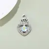 Acessórios Coroa de Amor Pingente Pingente de Diamante Design Simples e Requintado Acessórios de Liga DIY Colar Pulseira Roupas