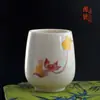 Caneca Aquecedora de Mãos Gradiente Transfronteiriça Yuerui com Tampa, Copo para Beber, Copo de Mestre, Copo para Meditação com Tampa, Caneca para Ensopado Ninho de Pássaro Venda por Atacado