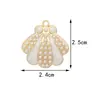 Accesorios de Joyería Pequeños Estilo Chanel Transfronterizos, Joyería Artesanal DIY de Concha Marina al por Mayor, Accesorios de Joyería DIY de Aleación de Dibujos Animados