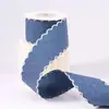 Fita de Tecido Jeans com Gancho Borda Ondulada Fita de Jeans Renda Tecido Jeans DIY Acessórios de Roupa Laço Adorno de Cabeça