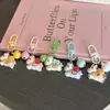 Chaveiro Sino de Cavalo Colorido de Ano Novo Pingente de Mochila Presente para Casal Melhor Amigo Acessório Ornamento Fofo de Desenho Animado