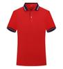 Atacado rápido publicidade transfronteiriça camiseta bordada verão nova lapela manga curta camisa polo logotipo personalizado tamanho da fonte