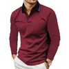 Estilo Minimalista Neutro para Camping al Aire Libre Ligero Superior Sencillo Básico Versátil Manga Larga Camisa POLO MB14