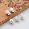 Plata Pura 999 Dragón del Zodíaco Bebé Juego Completo Hecho a Mano DIY Cuentas Pulsera de Cuentas Pulsera Dragón Cinco Bendiciones Accesorios de Plata