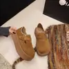 Sapatos Birkenstock de sola grossa para mulheres, novidade do outono de 2026, sem cadarço, camurça, sola macia, mocassins casuais, sapatos baixos versáteis