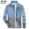 Chaqueta de Verano Nueva para Hombre JEEP SPIRIT Cuello de Color Combinado Casual para Hombre 0192