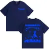 Rapper Nskk Kombate Merchandise do Álbum Camiseta Roupas Masculinas Moda Gótica High Street Camiseta de Algodão Masculina
