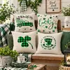 Amazon Simple St. Fronha de Travesseiro Dia de São Patrício Trevo de Quatro Folhas Verde Oktoberfest Almofada de Linho Em Estoque Atacado