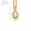 Collar Cruzado Europeo y Americano de Acero Inoxidable 316 Diciembre para Mujer Moda Ins Versátil Colgante Chapado en Oro de 14K Venta al por Mayor