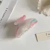 Nuevo Pasador Ovalado de Encaje Mediano Cielo Estrellado Color Gimmy Cambiante Pinza de Sujeción Disco Fijo Trasero Cabeza Accesorios para el Cabello Pieza de Cabello Pinza