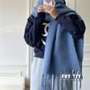 Bufanda grande que puede hundir tu cara en un chal de mohair de color sólido retro para amantes de la calidez invernal que combina con todo.