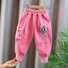 Frete Grátis Calça para Bebê Menina Calça de Moletom 2025 Primavera e Outono Nova Calça de Primavera Infantil Para Meninas de 3 Anos Calça Coreana 1