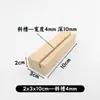 Portatarjetas de Madera Maciza de Haya Base para Etiqueta de Precio Base de Madera para Notas Soporte de Base de Madera Soporte para Inserción de Tarjetas de Notas Soporte para Señal