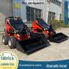 Nova minicarregadeira HT380 com tração nas quatro rodas hidráulica, engenharia de rodas, pequena empilhadeira, minicarregadeira de esteira