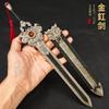Serie Periférica de los Tres Reinos Armas y Accesorios Comerciantes Wang Tongyue 22cm Modelo de Juguete de Metal Juguete para Estudiantes Cuchillo Qibao