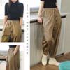 Comércio Exterior Japão e Coreia do Sul Original Único Corte de Exportação Etiqueta Calça Rabo de Peixe Feminina Ferramentas Japonesas Solta Casual Pacote Calça Bloomer Calça Harlan