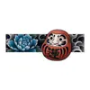 Buena Suerte Daruma Colorido Pegatina para Tatuaje de Brazo Duradera Fabricante Original Resistente al Sudor Súper Realista Flor Pequeña Brazo Temporal Impermeable
