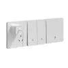 Panel de Enchufe e Interruptor Eléctrico Internacional Blanco Mate Tipo 86 Ultradelgado Enchufe de Pared Empotrado Panel de Interruptores para el Hogar