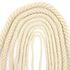 Em estoque Corda de algodão off-white de três fios 5mm Corda torcida 6mm 10mm Corda de amarração para cabo de guerra 20mm Prendedor de cortina 7mm