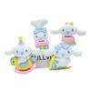 Fiesta de cumpleaños Sanrio Perro Yugui llavero colgante Caballo montando Perro Yugui llavero lindo colgante de silicona