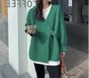 Cárdigan de punto Dongdaemun de Corea del Sur Abrigo Suéter para Mujer Grueso Diseño Nicho Sentido Temperamento Avanzado Suave Cera Suelta