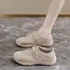 Zapatos casuales de mujer, modernos y sencillos, nuevas zapatillas planas de estilo coreano para todas las estaciones, con cierre de velcro, zapatillas deportivas ligeras y cómodas