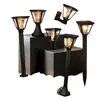 Luz solar para jardín, luz de poste impermeable para exteriores, luz para césped, luz de pared, luz de montaje en suelo, serie cubo LED retro