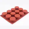 Amazon más vendido FDA12 molde cilíndrico de silicona para pastel diámetro 5 cm redondo jabón hecho a mano resina para hacer Molde