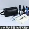 Neceser de mano portátil de alta gama transfronterizo de gran capacidad, bolsa de almacenamiento de cosméticos de viaje impermeable de PU