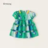 [Coleção de Vestidos Infantis Estilo Feriado] Vestidos de Verão para Crianças Pequenas, Vestidos de Princesa para Crianças, Vestidos de Bebê de Alta Qualidade
