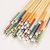Pauzinhos de bambu Pauzinhos japoneses impressos em cinco cores Pauzinhos de bambu panda saúde Hotel doméstico Fabricantes de pauzinhos para venda