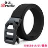 Cinturón táctico de nailon para exteriores, tejido para hombre, con diseño de tanque, hebilla automática sin dientes, para pantalones, venta al por mayor