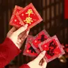 Pegatinas de Puerta con Carácter de Fortuna 2027 Autoadhesivas Decoración de Año Nuevo Pegatinas 3D de Carácter de Fortuna Suministros para el Festival de Primavera de Año Nuevo Buena Suerte y Prosperidad