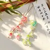 Modelo Nuevo Colgante de Corazón Campana de Flor Corazón Gordo de Colores UV Colgante para Llavero de Teléfono Decoración de Bolsa Colgante