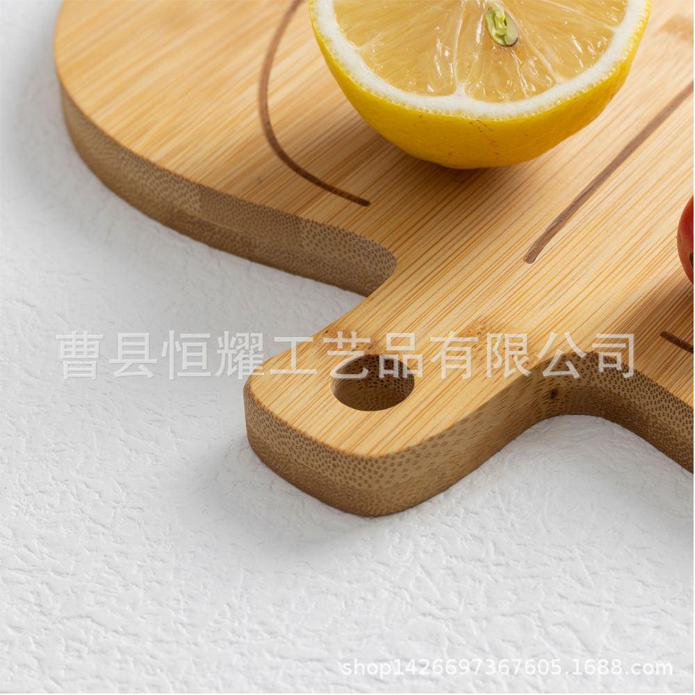 跨境南瓜竹制菜板木质水果板面包板西餐牛排芝士板木砧板BSCI