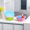 Bacia Plástica Grossa com Duas Alças Lavatório Doméstico Bacia para Lavar Legumes na Cozinha Bacia para Lavar os Pés em Dormitório de Estudantes Bacia de Presente