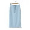 Ins estilo europeo y americano transfronterizo 2026 nueva moda elegante conjunto de abrigo largo con solapa y falda para mujer trabajadora y para el día a día