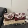 Bolsa Envelope Estampa de Vaca para Mulheres, Bolsa de Ombro Retro Versátil na Moda, Bolsa Transversal de Corrente de Luxo, Bolsa Feminina Tendência