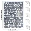 Pegatinas de Letras Doradas Brillantes Plateadas Brillantes de 0.5 Pulgadas Transfronterizas Amazon Hogar Cocina Sello Tarro Almacenamiento Pegatinas de Etiquetas