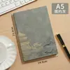 Caderno a5 logo personalizado escritório comercial caderno de alta aparência conjunto caixa de presente couro macio fivela planejador